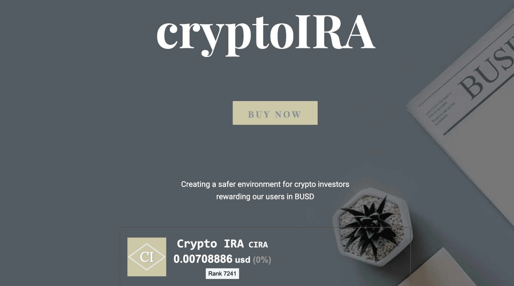 Crypto IRA cover