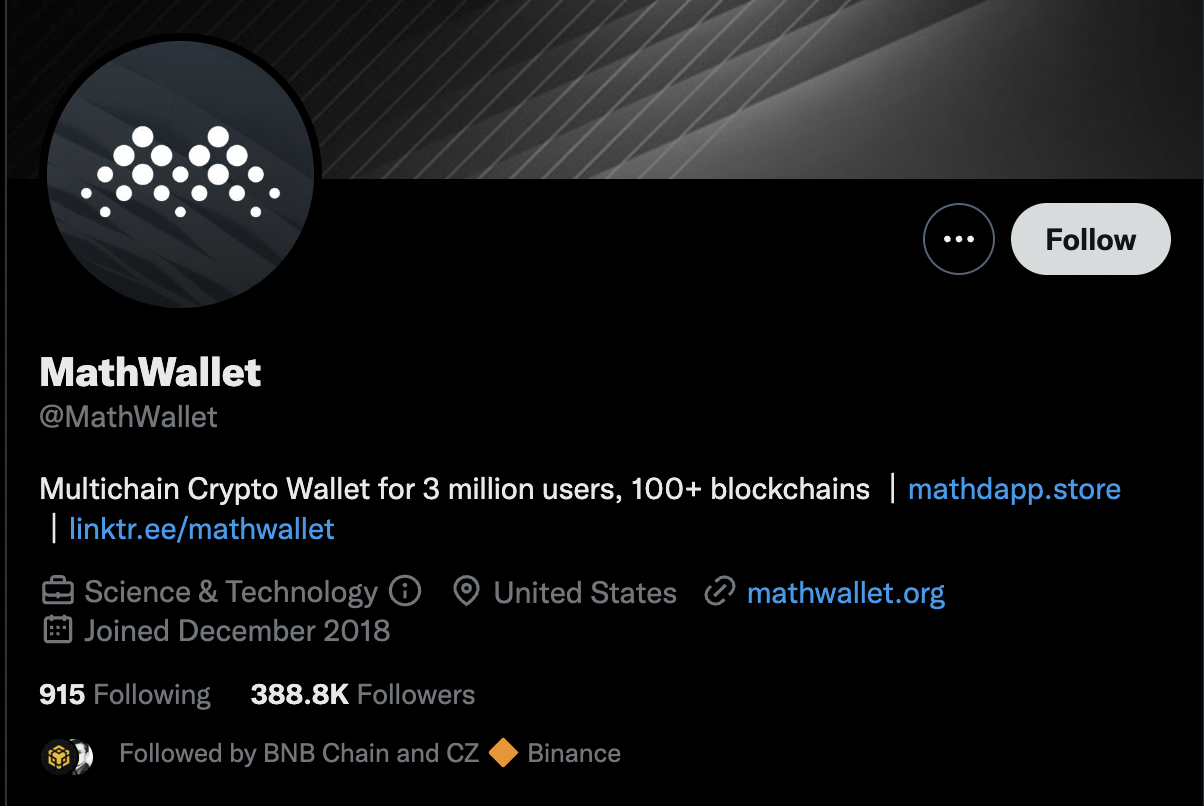 MathWallet Twitter