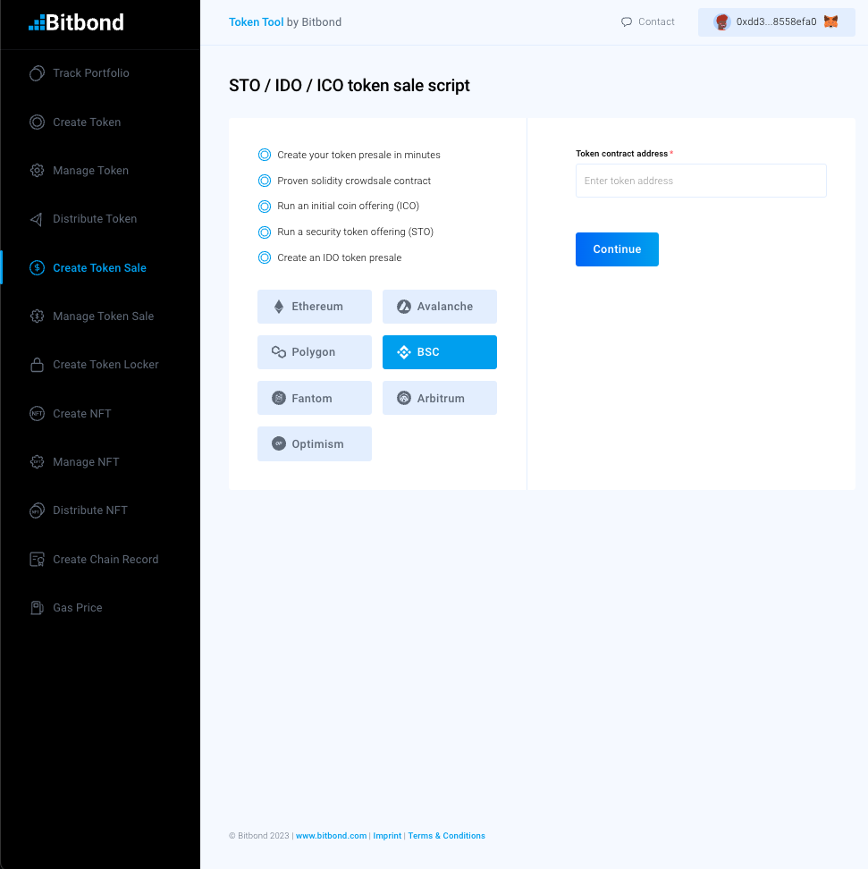 Bitbond Token Tool cover