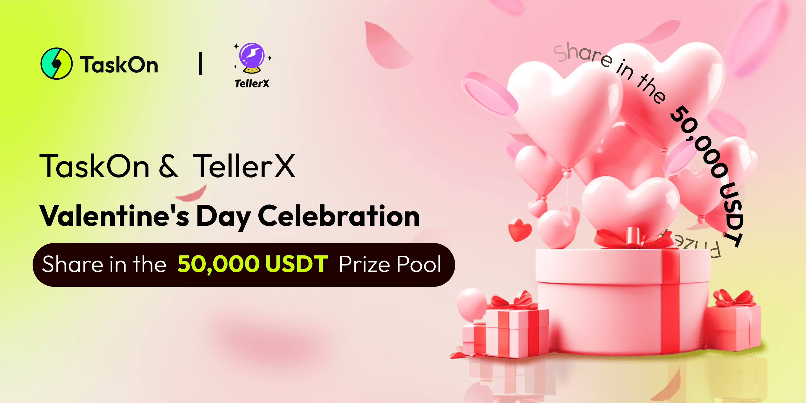 Share $300 USDT by join TellerX Funtastic Cupid's Carnival
