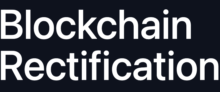 blockchain-rectification