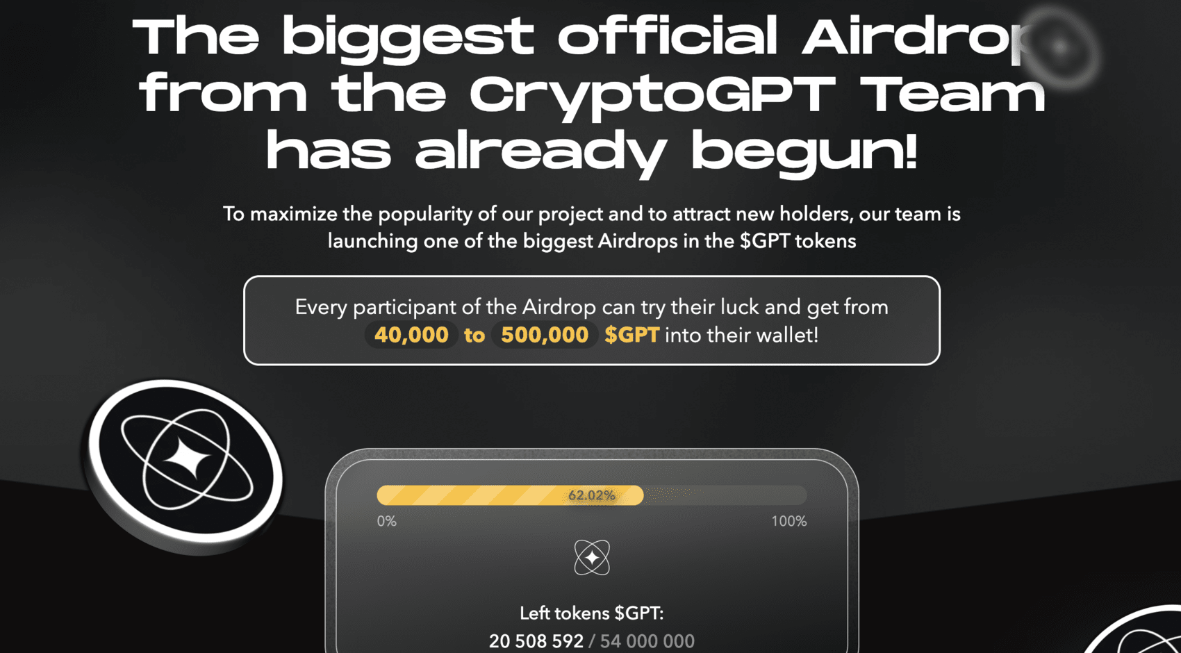CryptoGPT Airdrop cover
