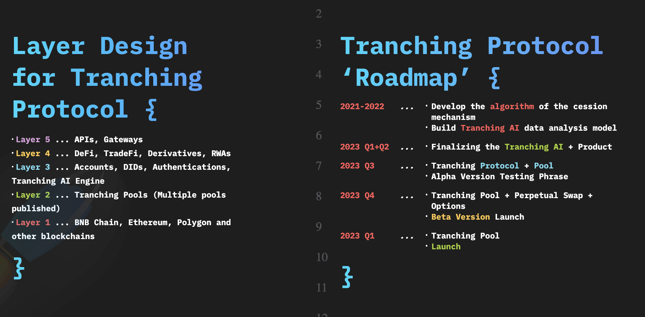 Tranching Protocol cover