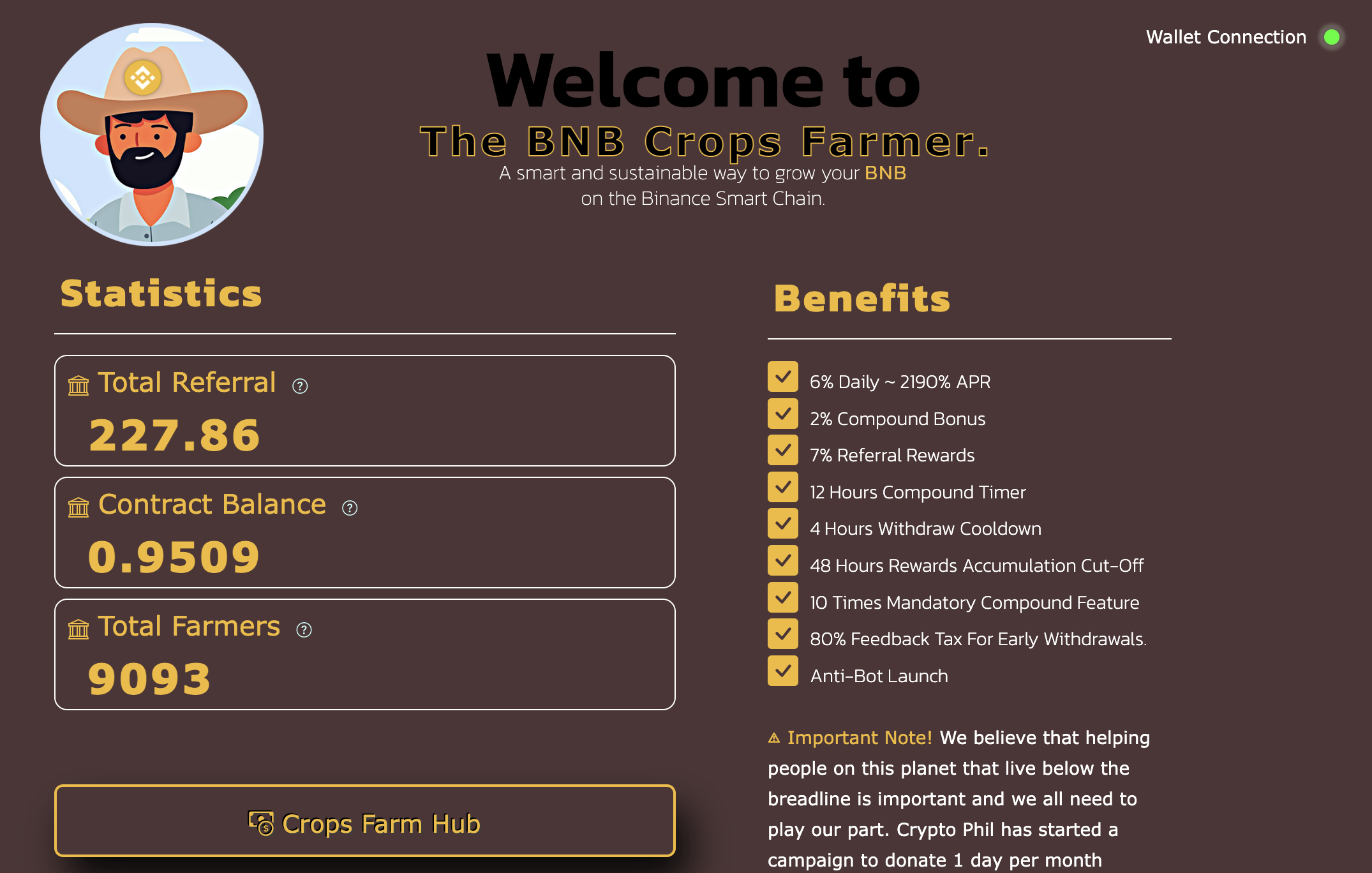 The BNB Crops Farmer cover