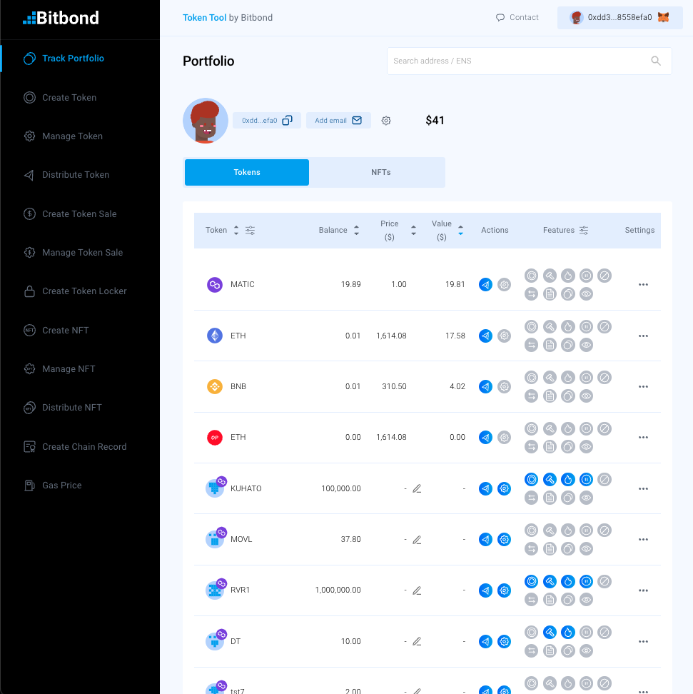 Bitbond Token Tool cover