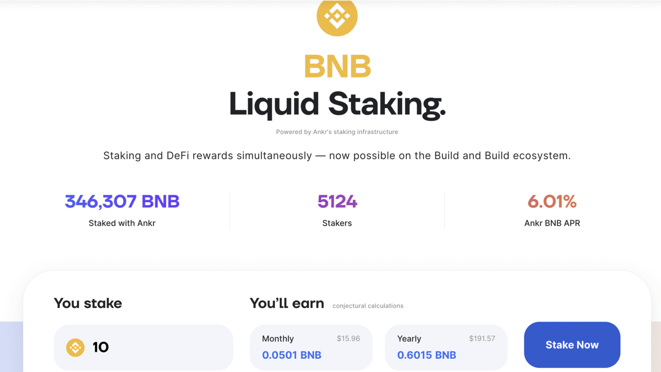 Liquid Staking BNB with Ankr - DappBay